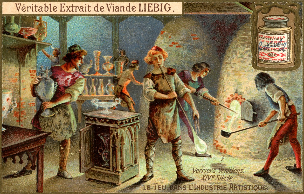 Glassmakers in the 14th Century, c1900 by Unbekannt