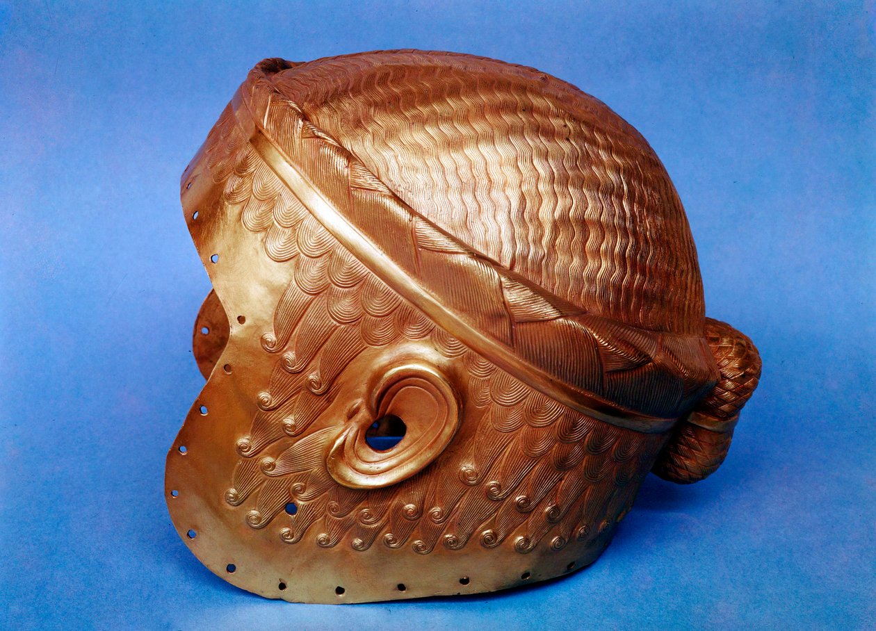 Gold Helmet from Mesopotamia by Unbekannt