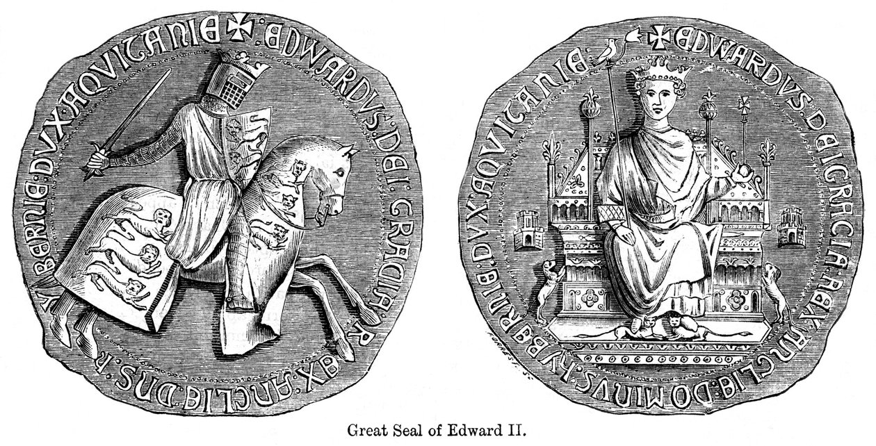 Great Seal of Edward II by Unbekannt