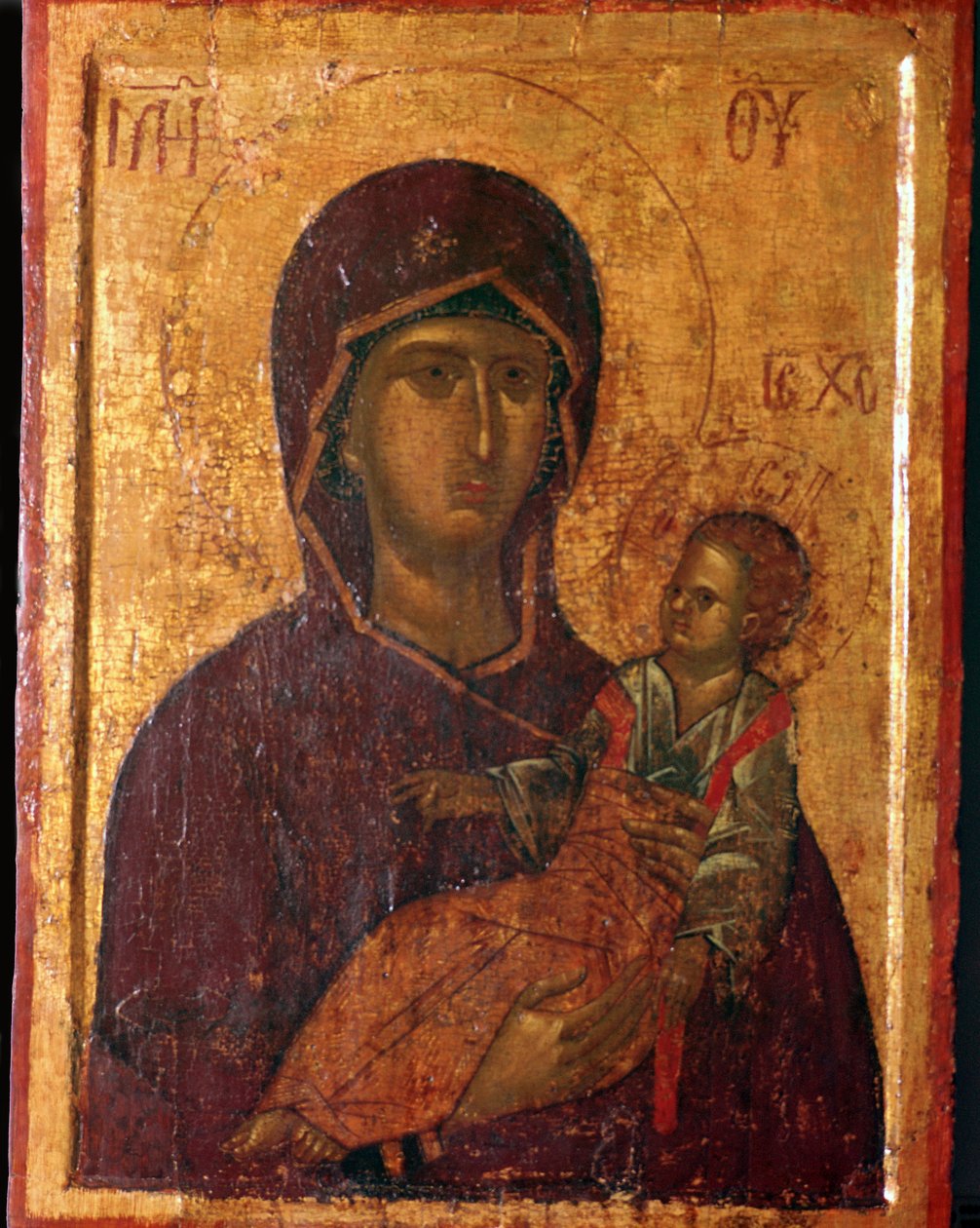 Greek Icon of the Virgin and Child by Unbekannt