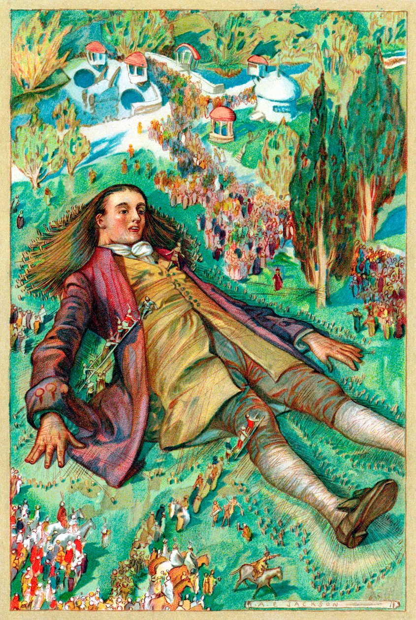 Gulliver in Lilliput by Unbekannt