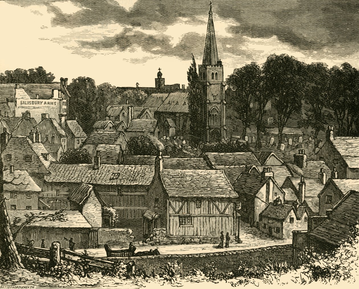 Hatfield from the Railway Station by Unbekannt