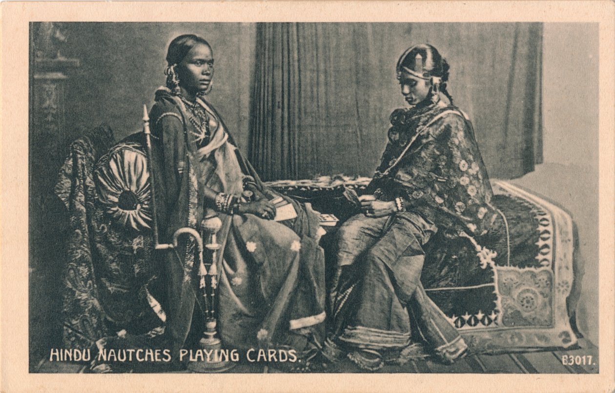 Hindu Nautches Playing Cards by Unbekannt