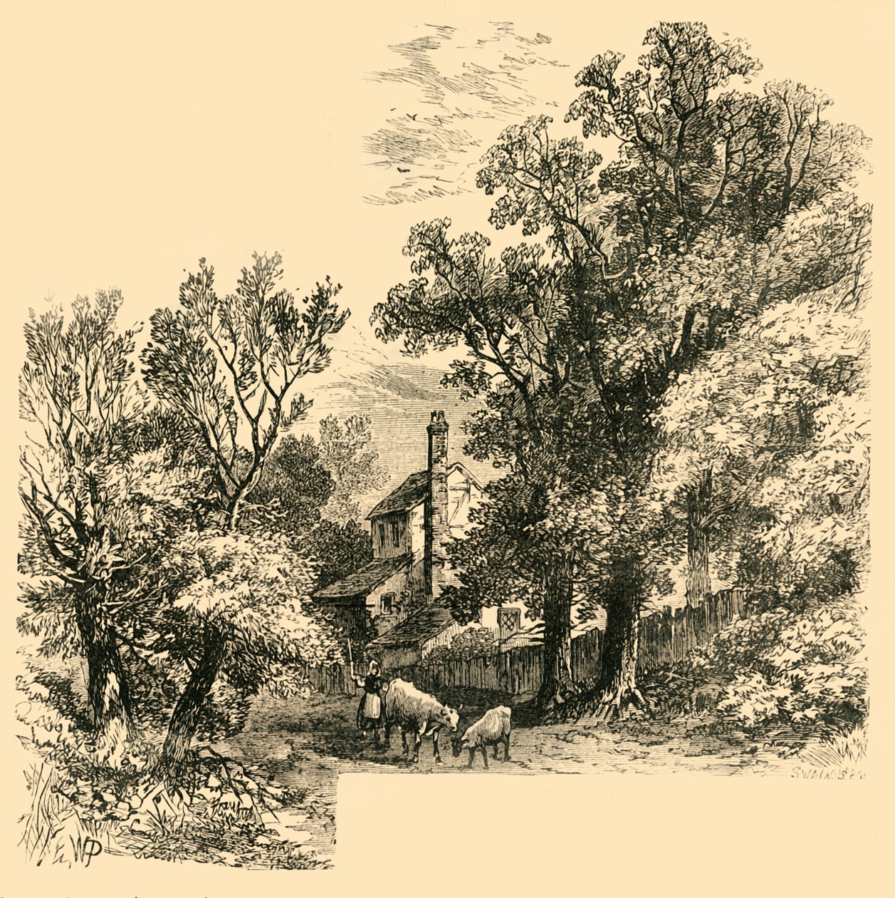 House at Craven Hill in 1760 by Unbekannt