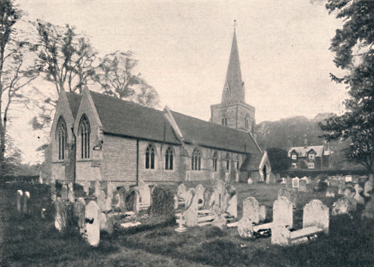 Hursley Church and Rectory, 1904 by Unbekannt