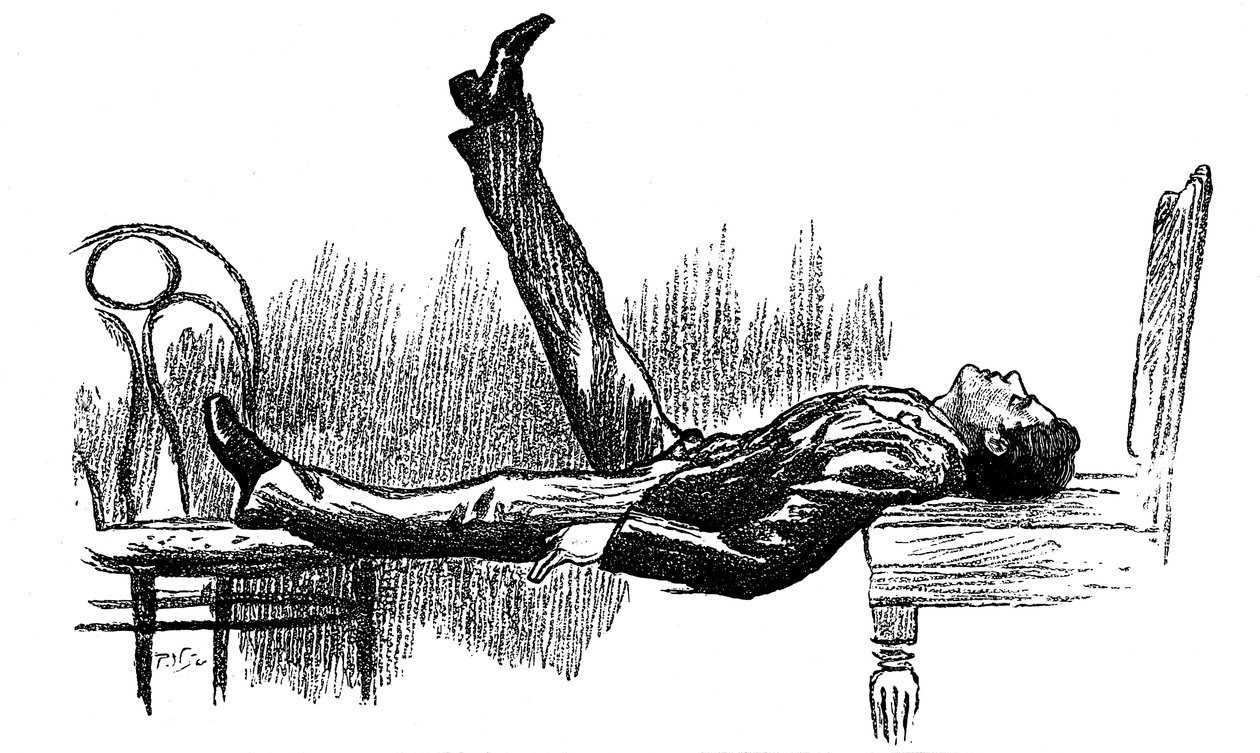 Hypnotised subject in a state of catalepsy, 1891 by Unbekannt