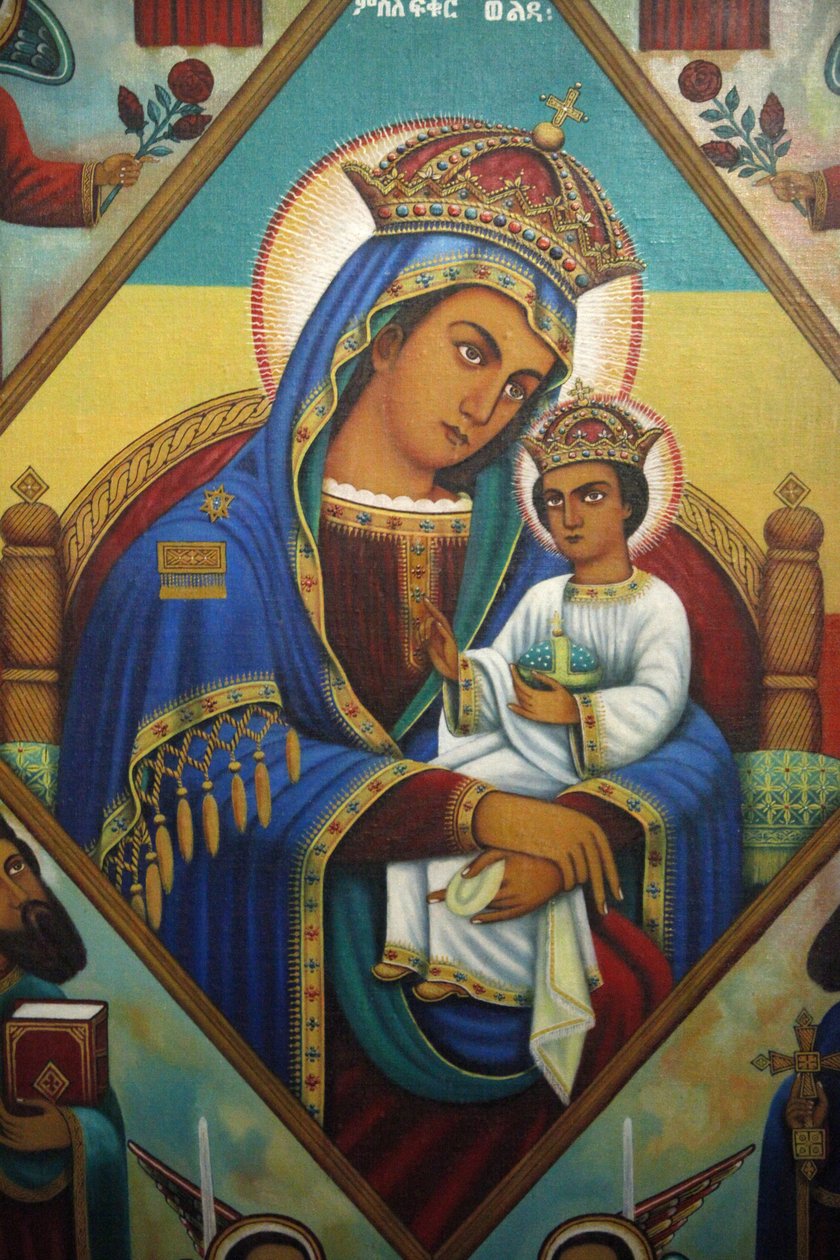 Icon in Beta Maryam mausoleum, Addis Ababa, Ethiopia by Unbekannt