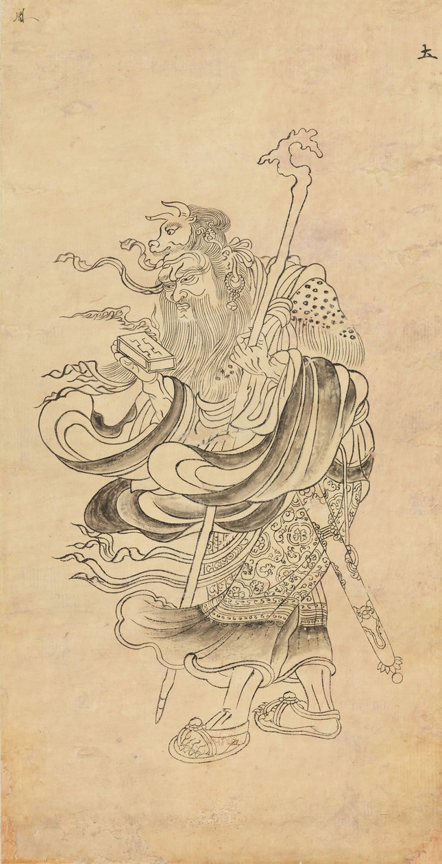 Iconographic Drawing of Saturn Doyo, 12th century by Unbekannt