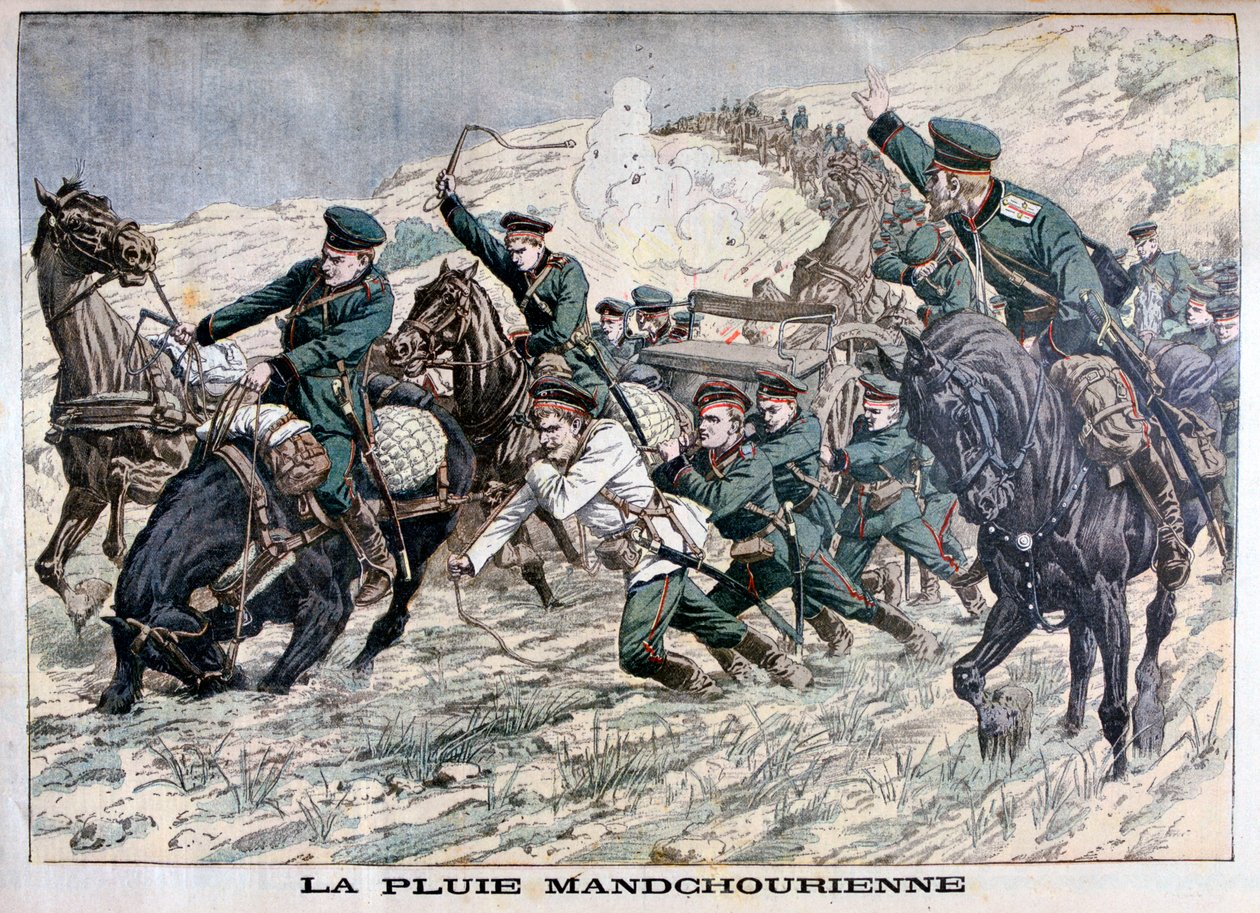 In the Mud of Manchuria, Russo-Japanese War by Unbekannt