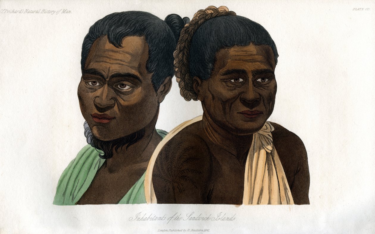 Inhabitants of the Sandwich Islands by Unbekannt