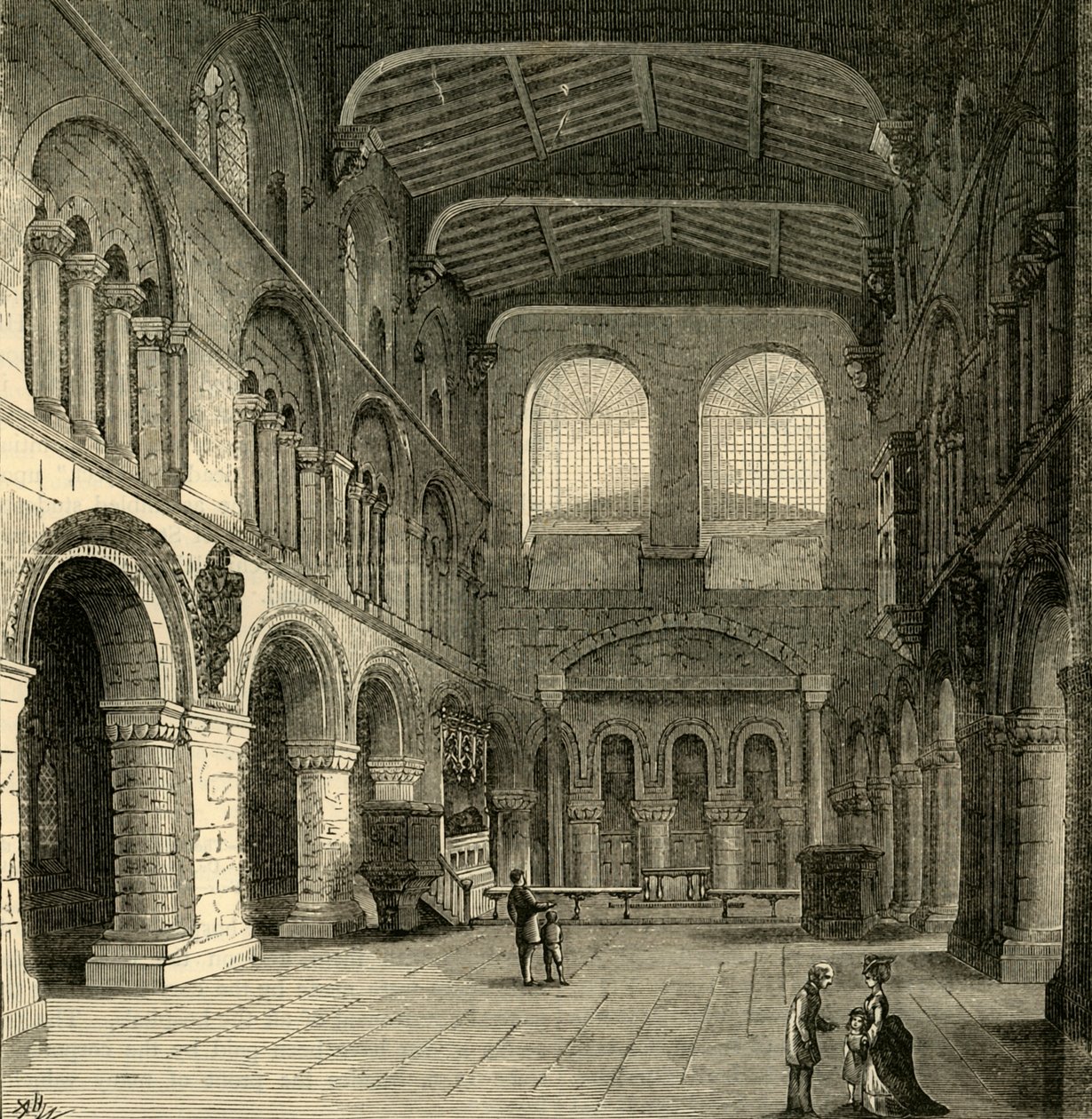 Interior of St. Bartholomew-The-Great by Unbekannt