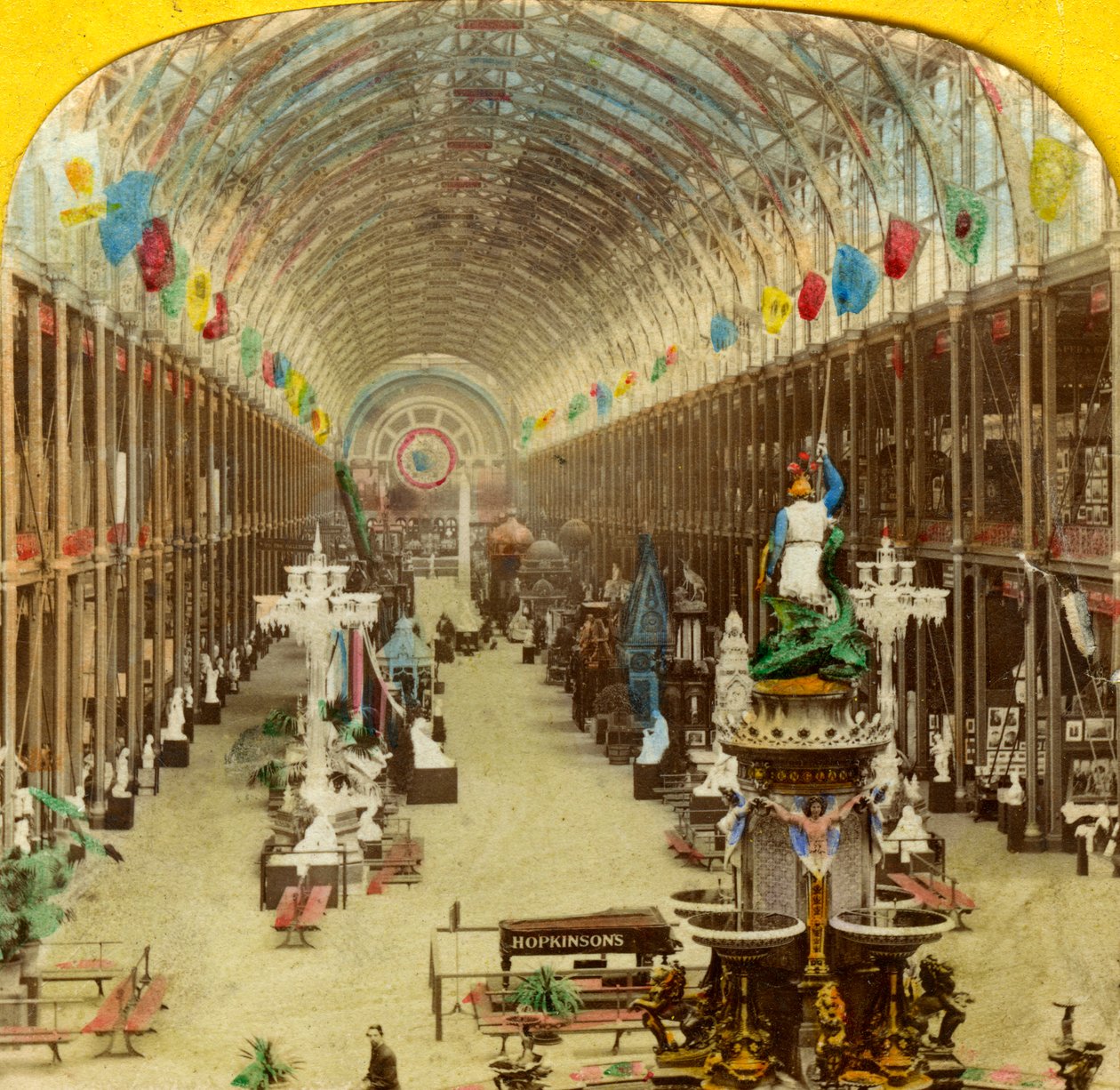 Interior view of the International Exhibition, London by Unbekannt