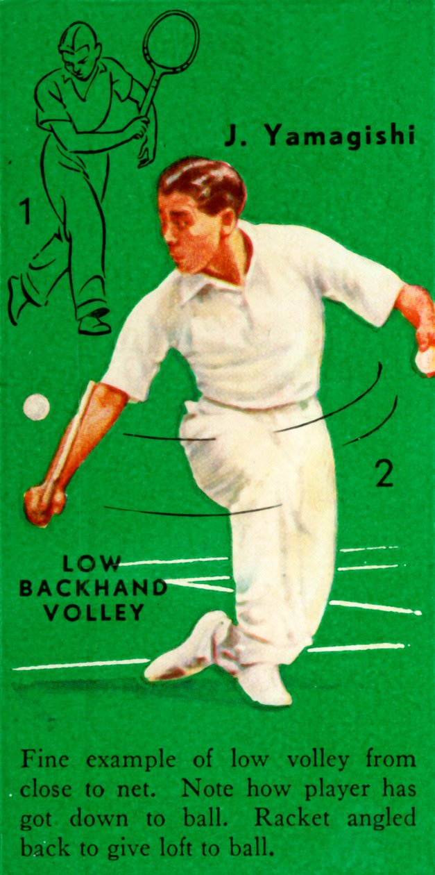 J. Yamagishi - Low Backhand Volley by Unbekannt
