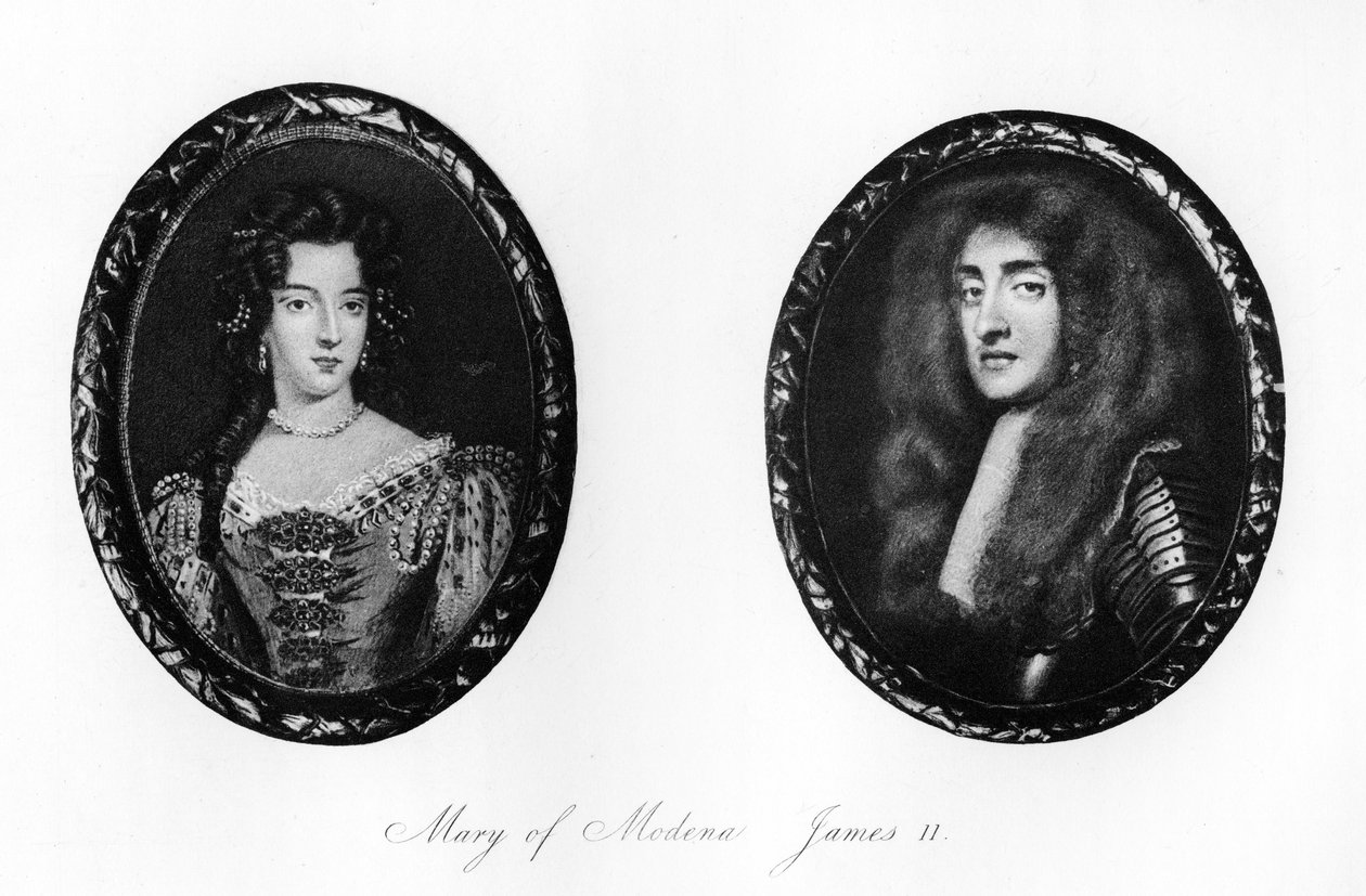 James II and Mary of Modena by Unbekannt
