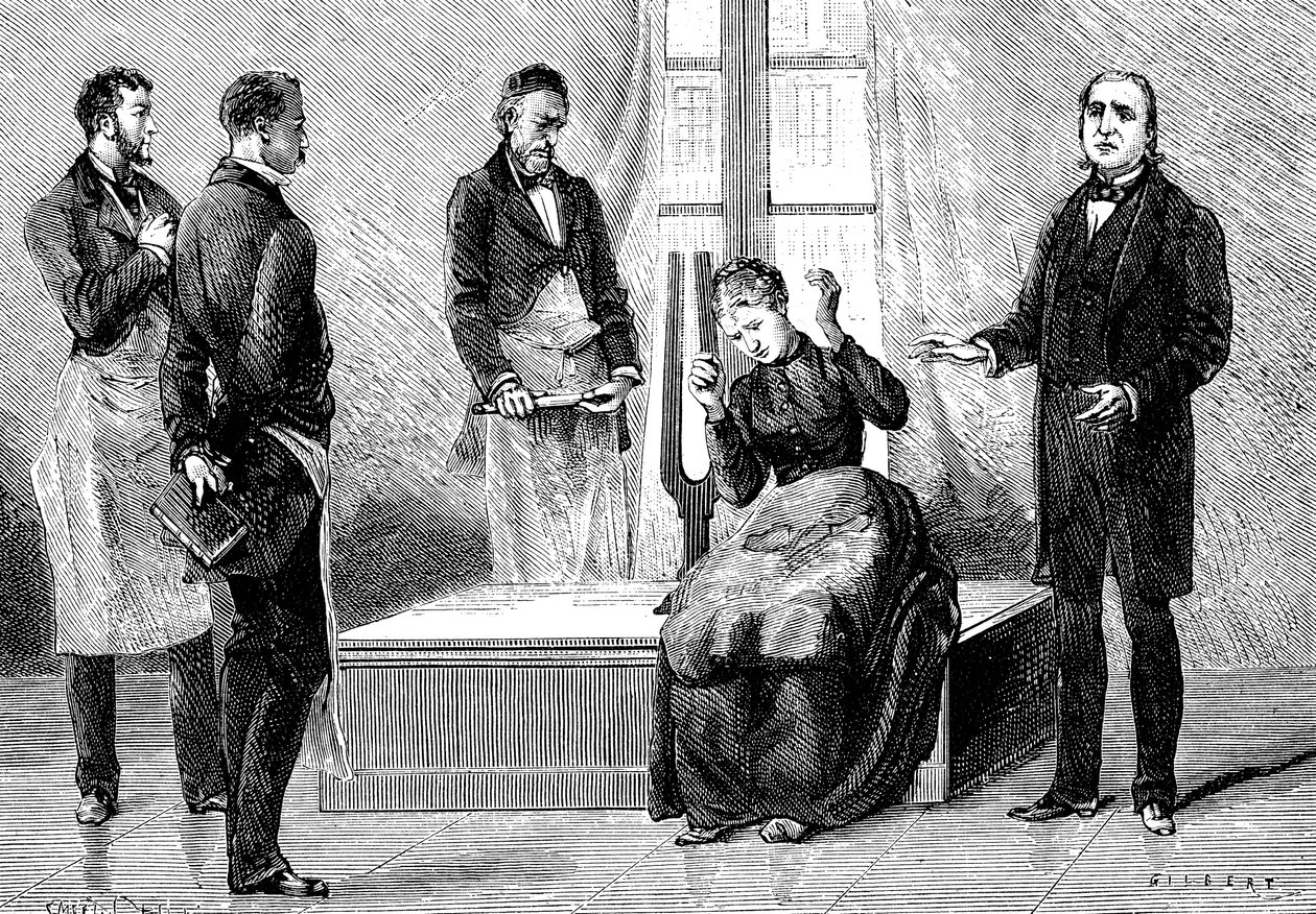 Jean Martin Charcot Demonstrating Hypnosis, 1879 by Unbekannt