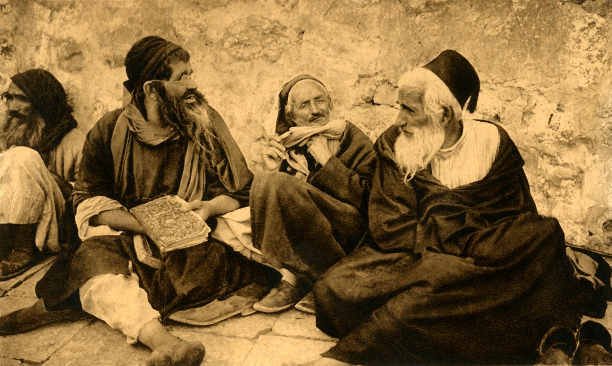 Jerusalem - Jews at the Wailing Wall, c1918-c1939 by Unbekannt