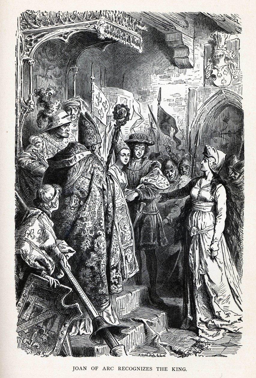 Joan of Arc Recognizes the King, 1882 by Unbekannt