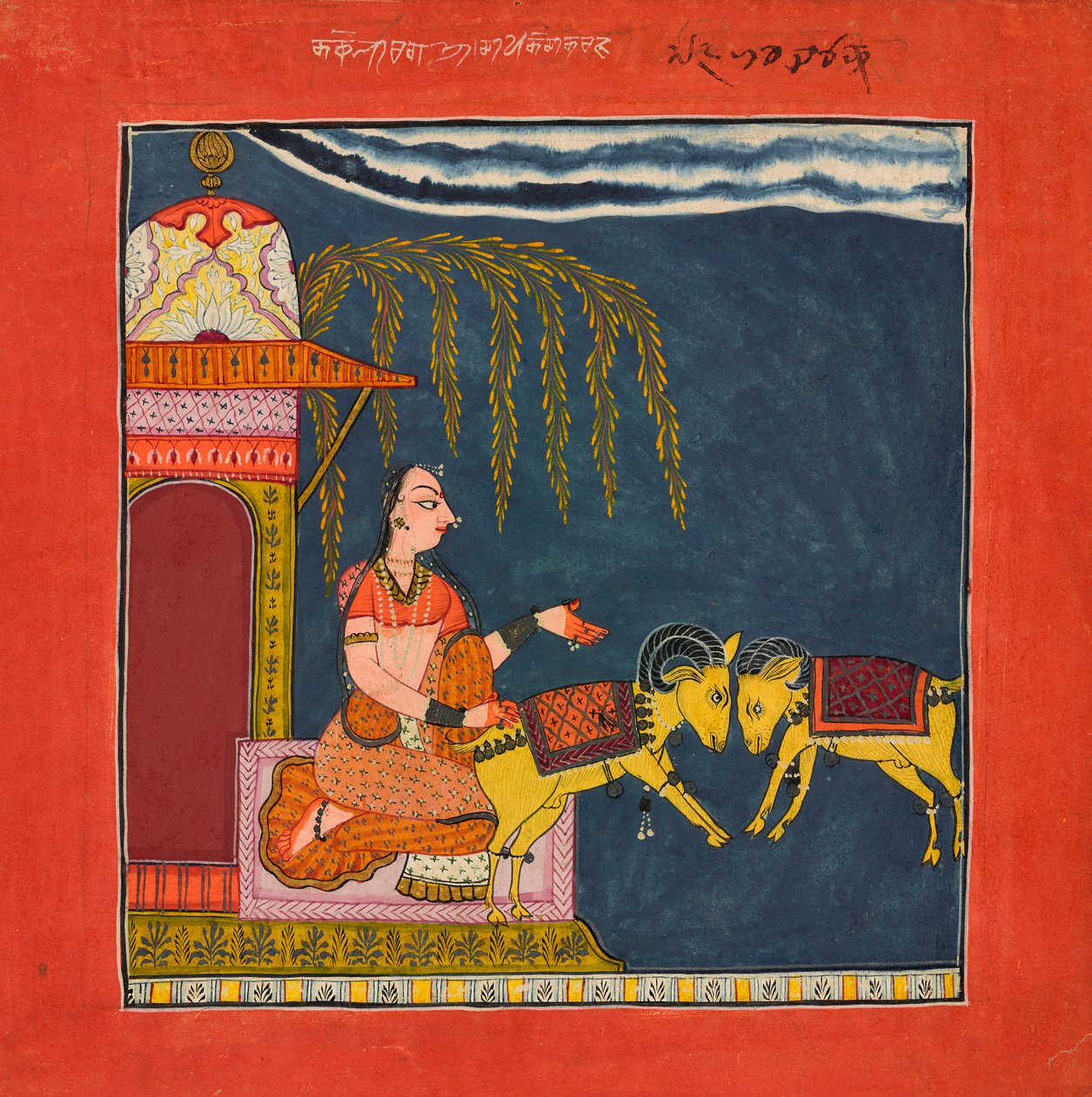 Kaccheli Ragini, from a Ragamala by Unbekannt