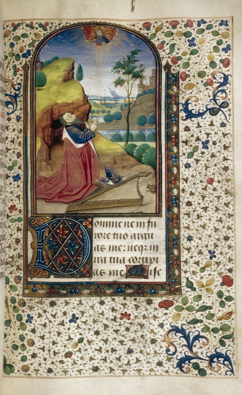 King David in prayer Book of Hours by Unbekannt