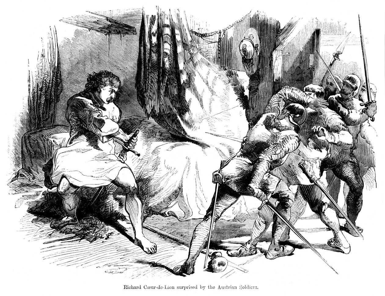 King Richard I Surprised by Austrian Soldiers by Unbekannt