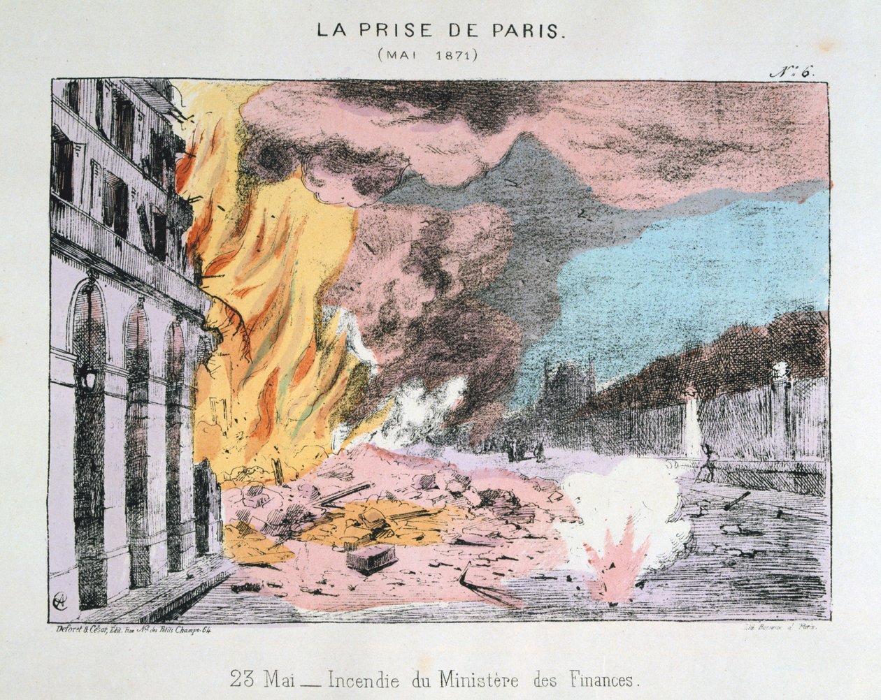 The Capture of Paris, 23 May 1871 by Unbekannt