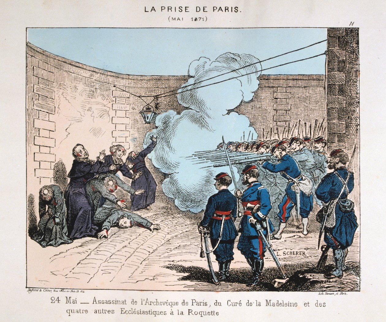 The Capture of Paris, 24 May 1871 by Unbekannt