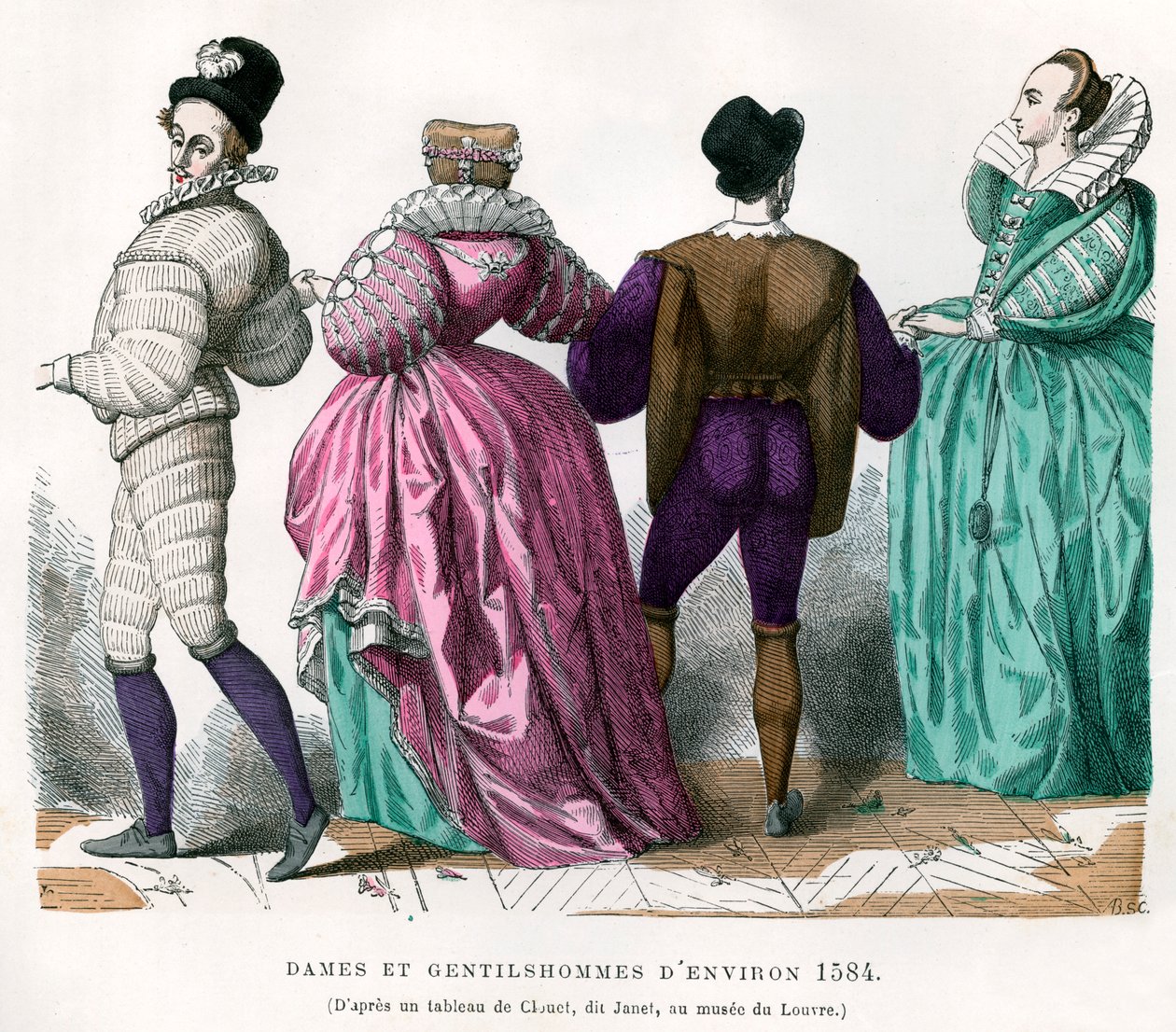 Ladies and Gentlemen from about 1584 by Unbekannt