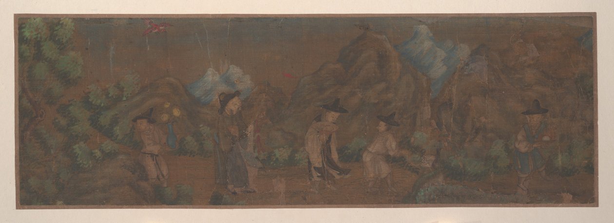 Landscape Painting of Figure in Woodland Setting by Unbekannt