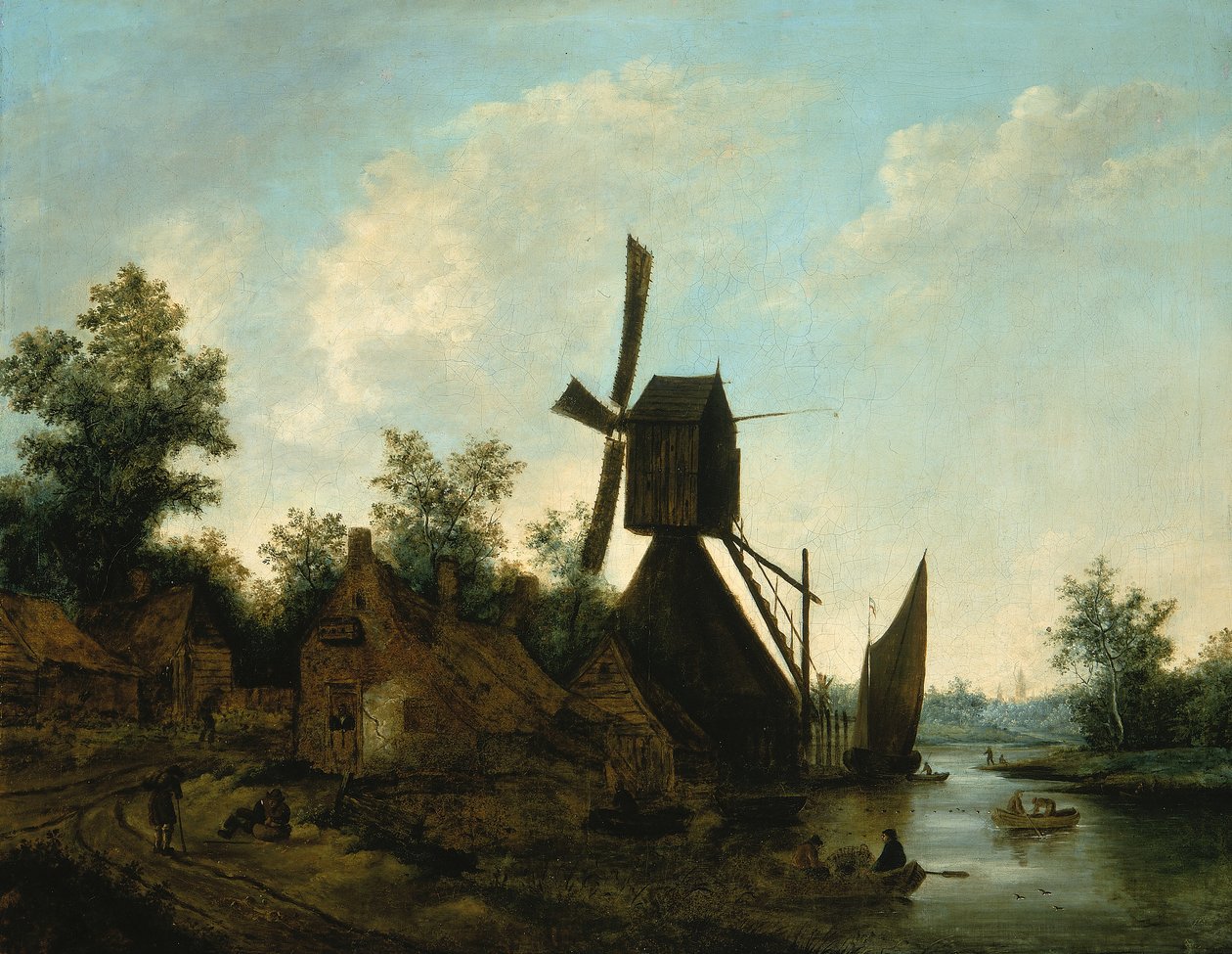 Landscape Windmill by Unbekannt