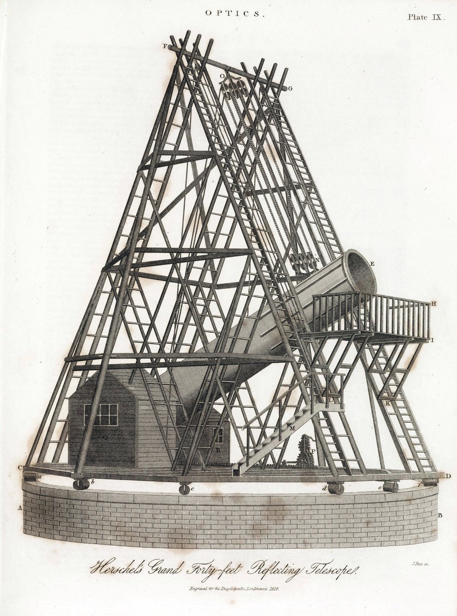 The Great Telescope of Herschel by Unbekannt