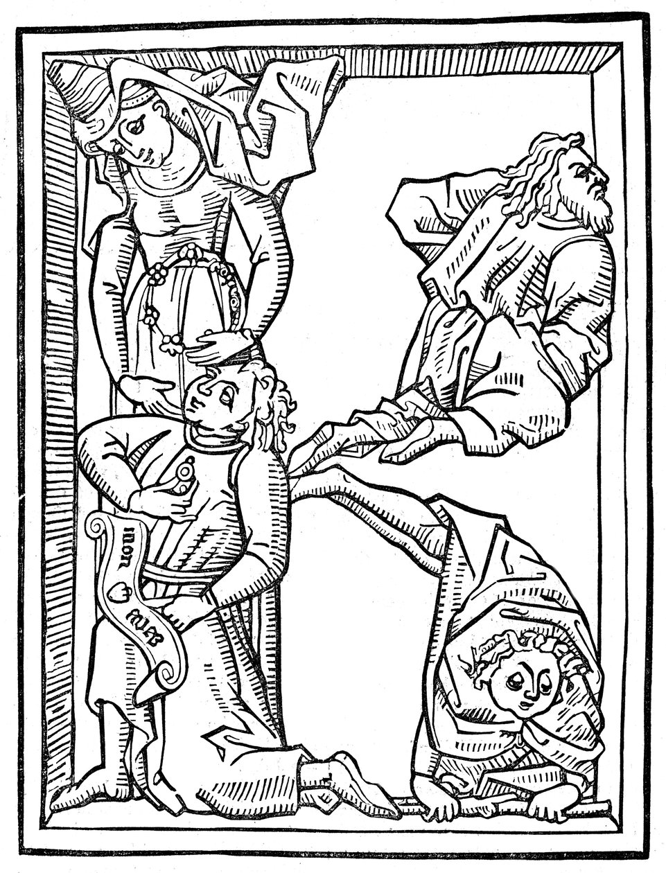 Letter K, Alphabet of Initial Letters by Unbekannt