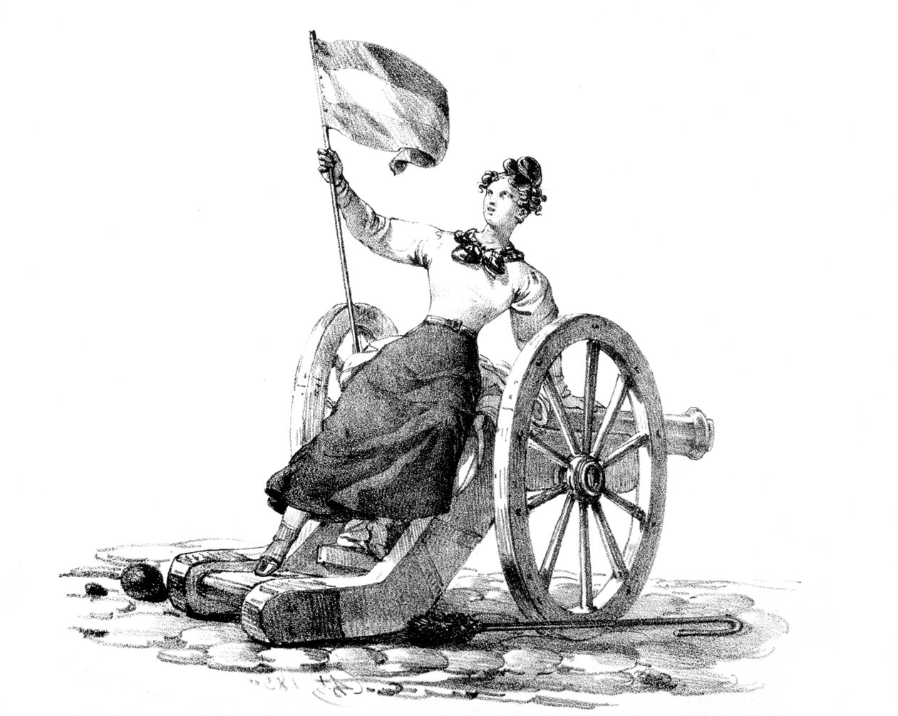 Liberty, Revolution of July 27-29th, 1830, Paris by Unbekannt