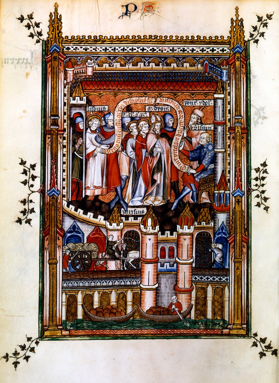 Lisbius Proclaims Himself a Disciple of Christ, 1317 by Unbekannt