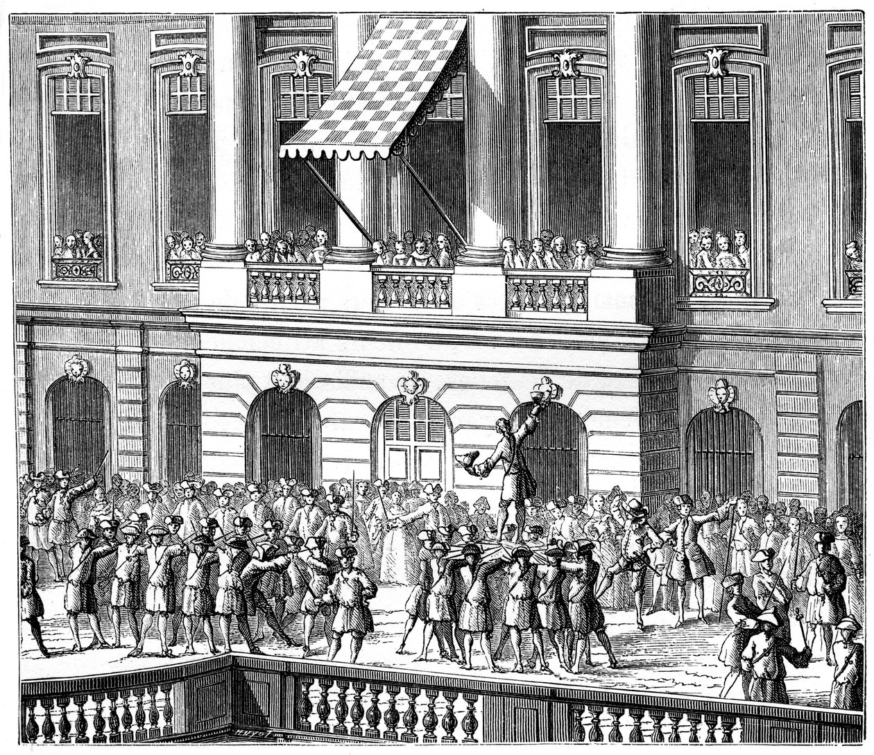 Louis XV in Strasbourg by Unbekannt