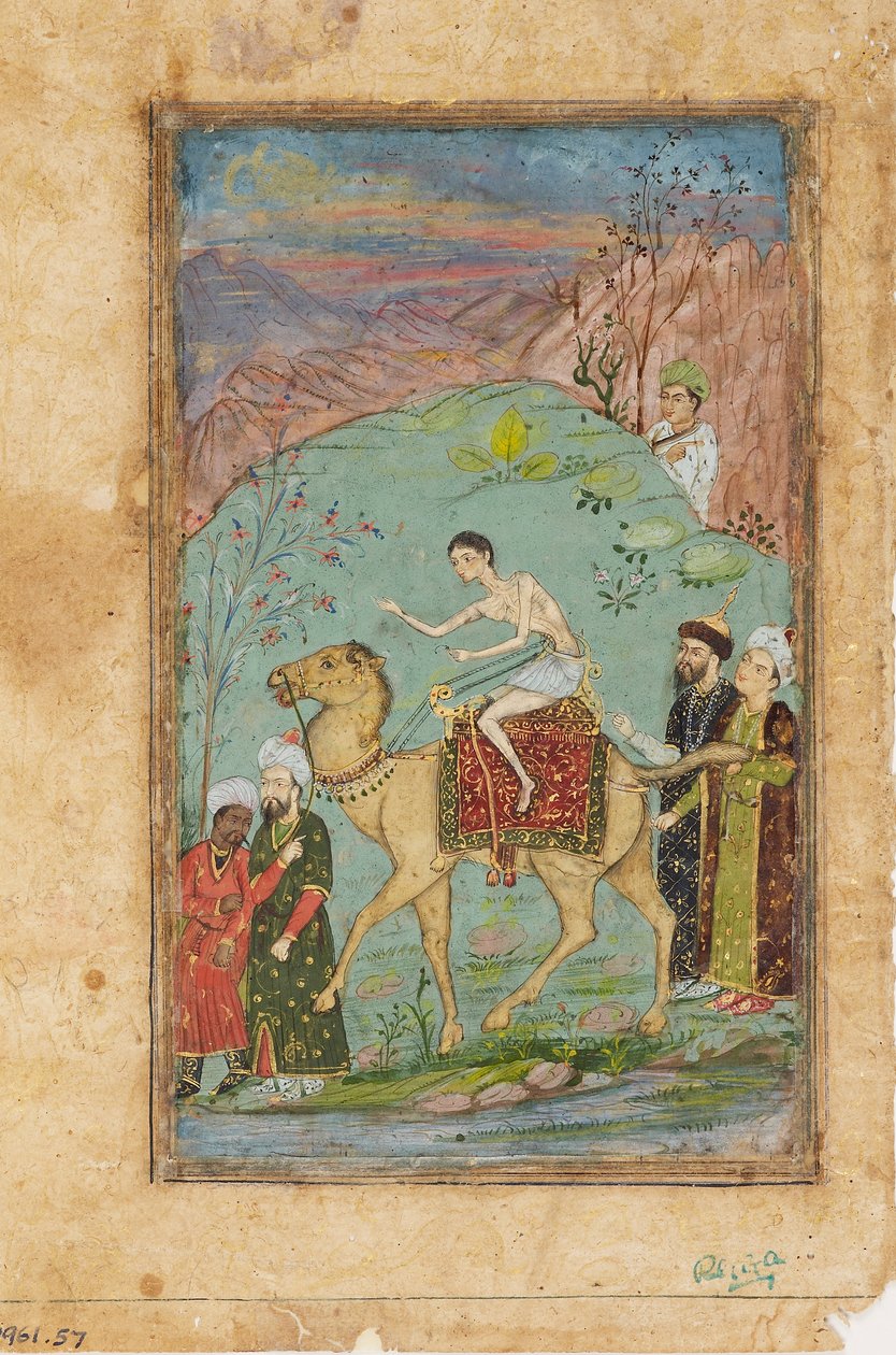 Majnun on a camel, 19th century by Unbekannt