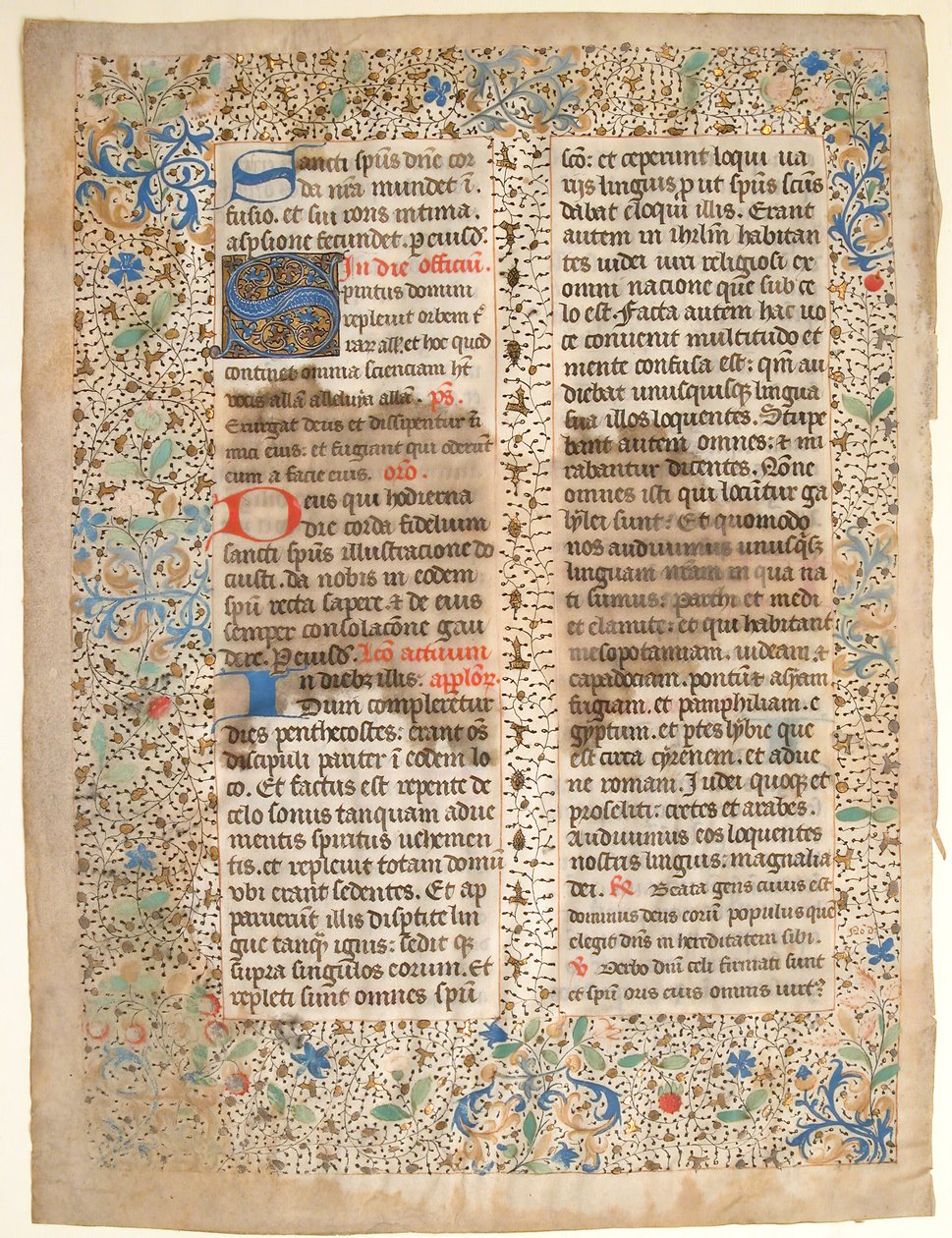 Manuscript Leaf from a Missal, mid-15th century by Unbekannt