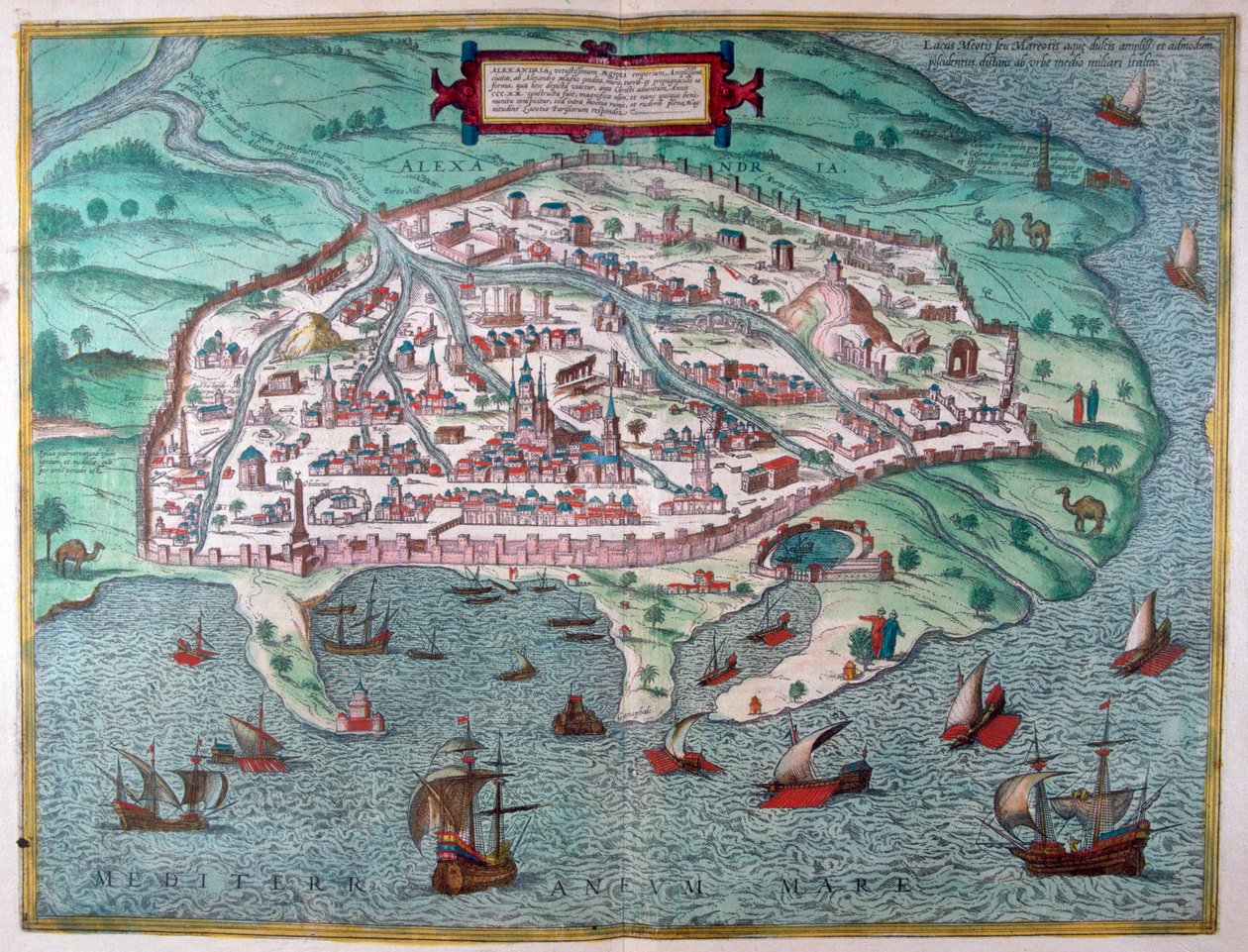 Map of Alexandria, Egypt by Unbekannt