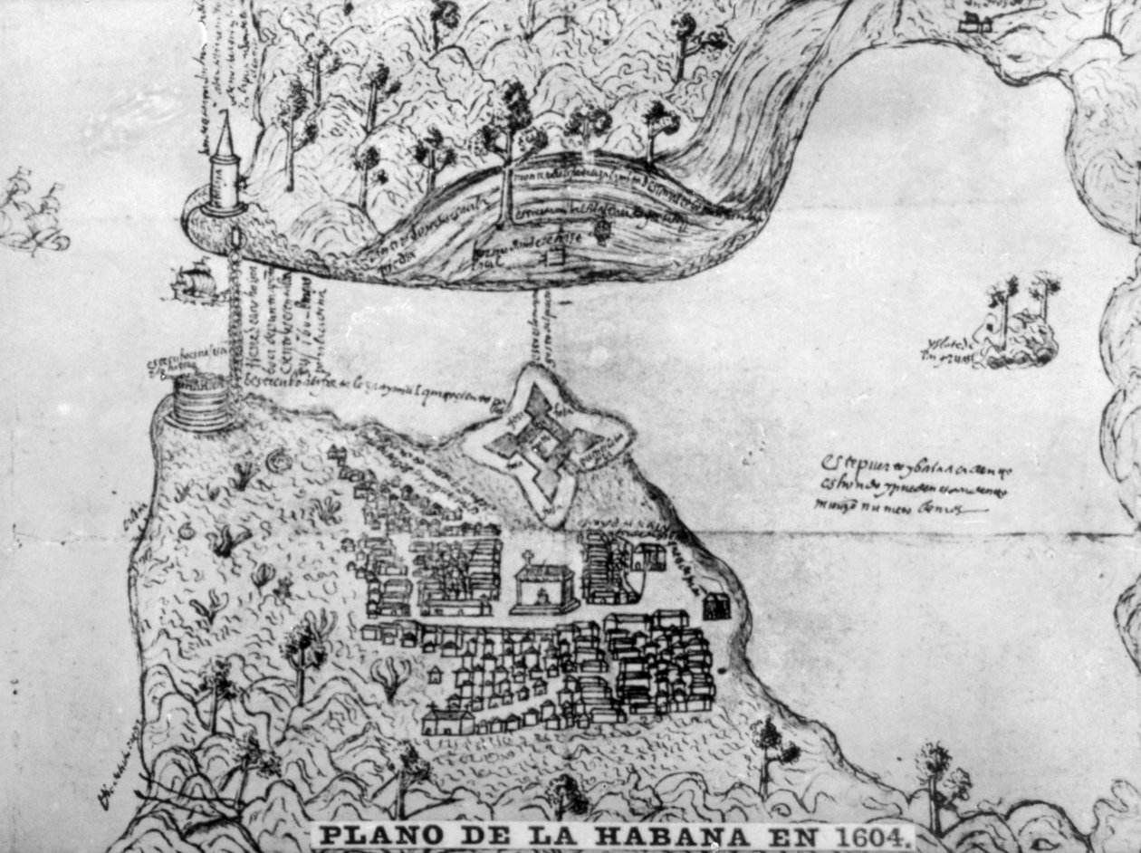 Map of Havana, 1608 by Unbekannt