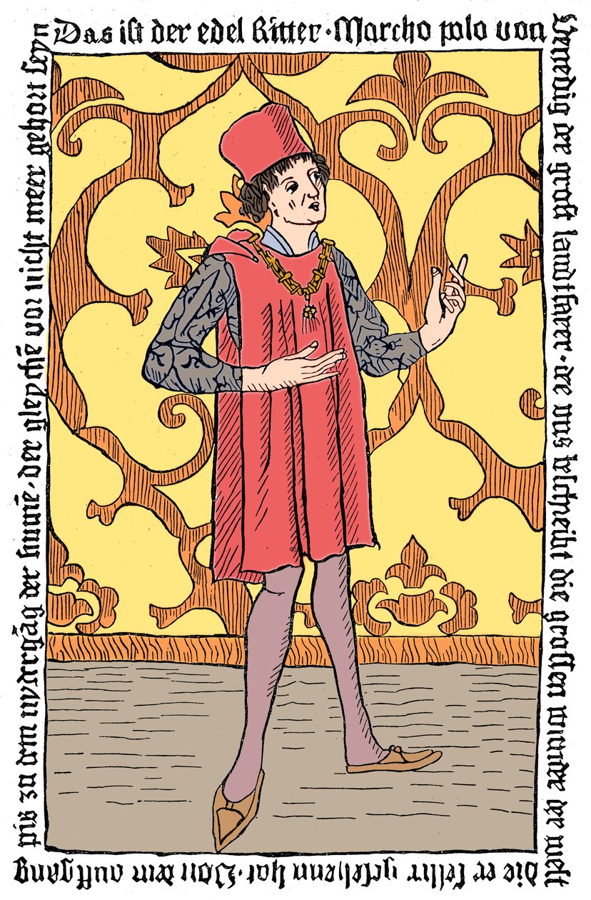 Marco Polo, Medieval Venetian Merchant and Traveller by Unbekannt