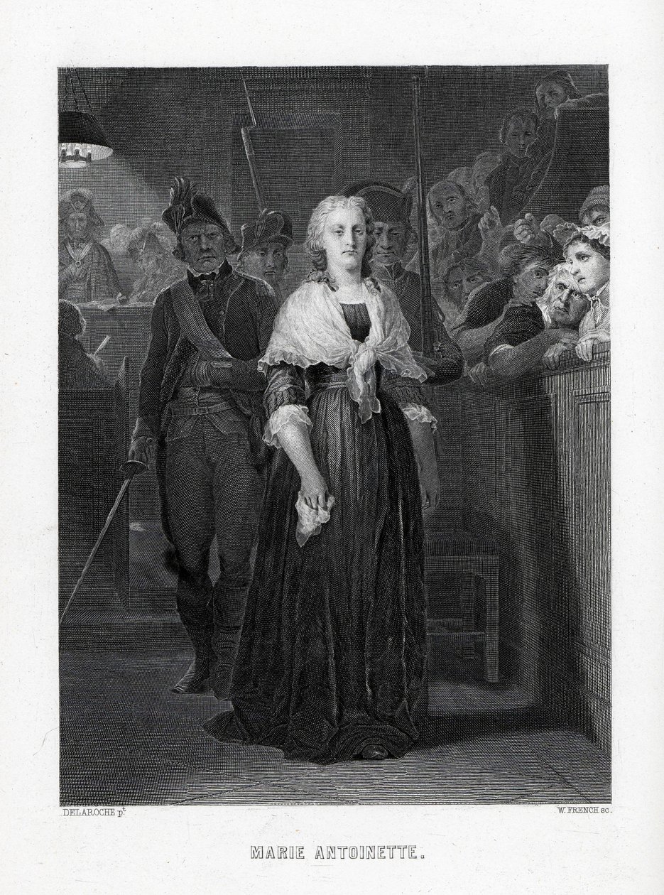 Marie Antoinette Leaving Convention After Sentence by Unbekannt