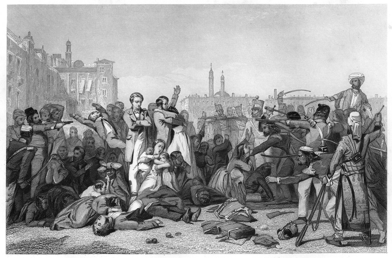 Massacre at Cawnpore by Unbekannt