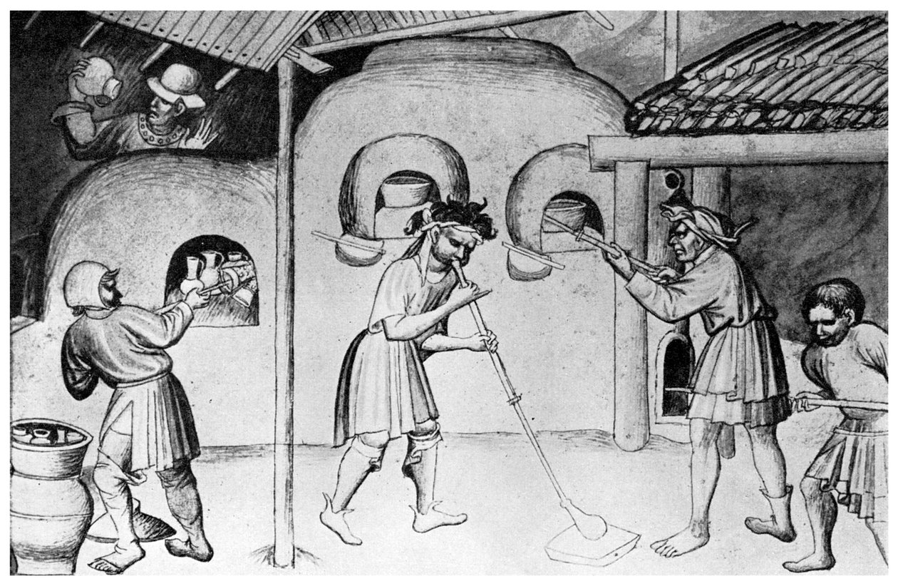Medieval Glassworks by Unbekannt