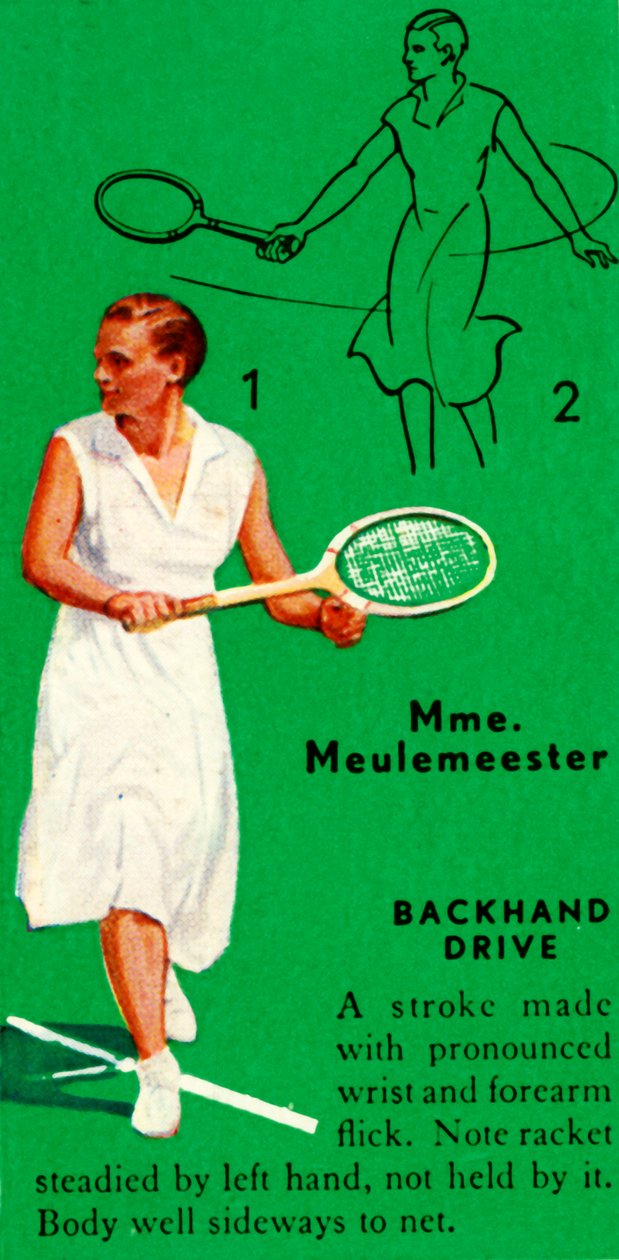 Mme. Meulemeester - Backhand Drive by Unbekannt