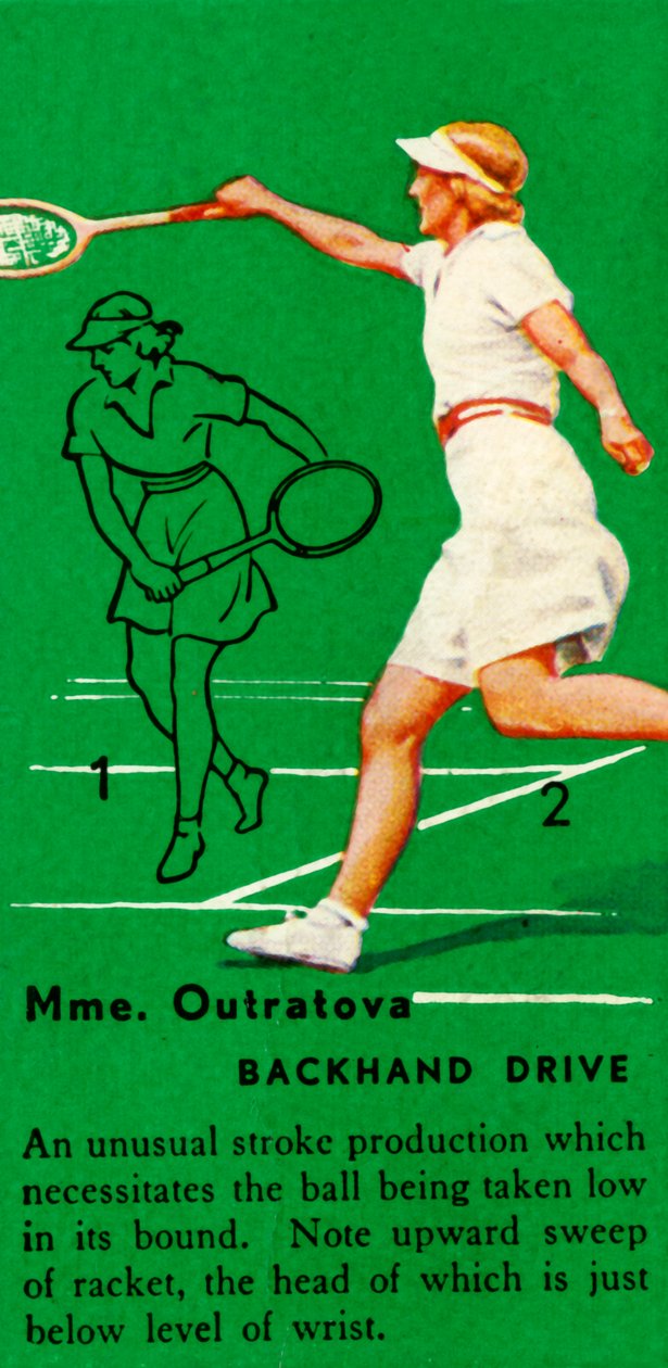 Mme. Outratova - Backhand Drive by Unbekannt