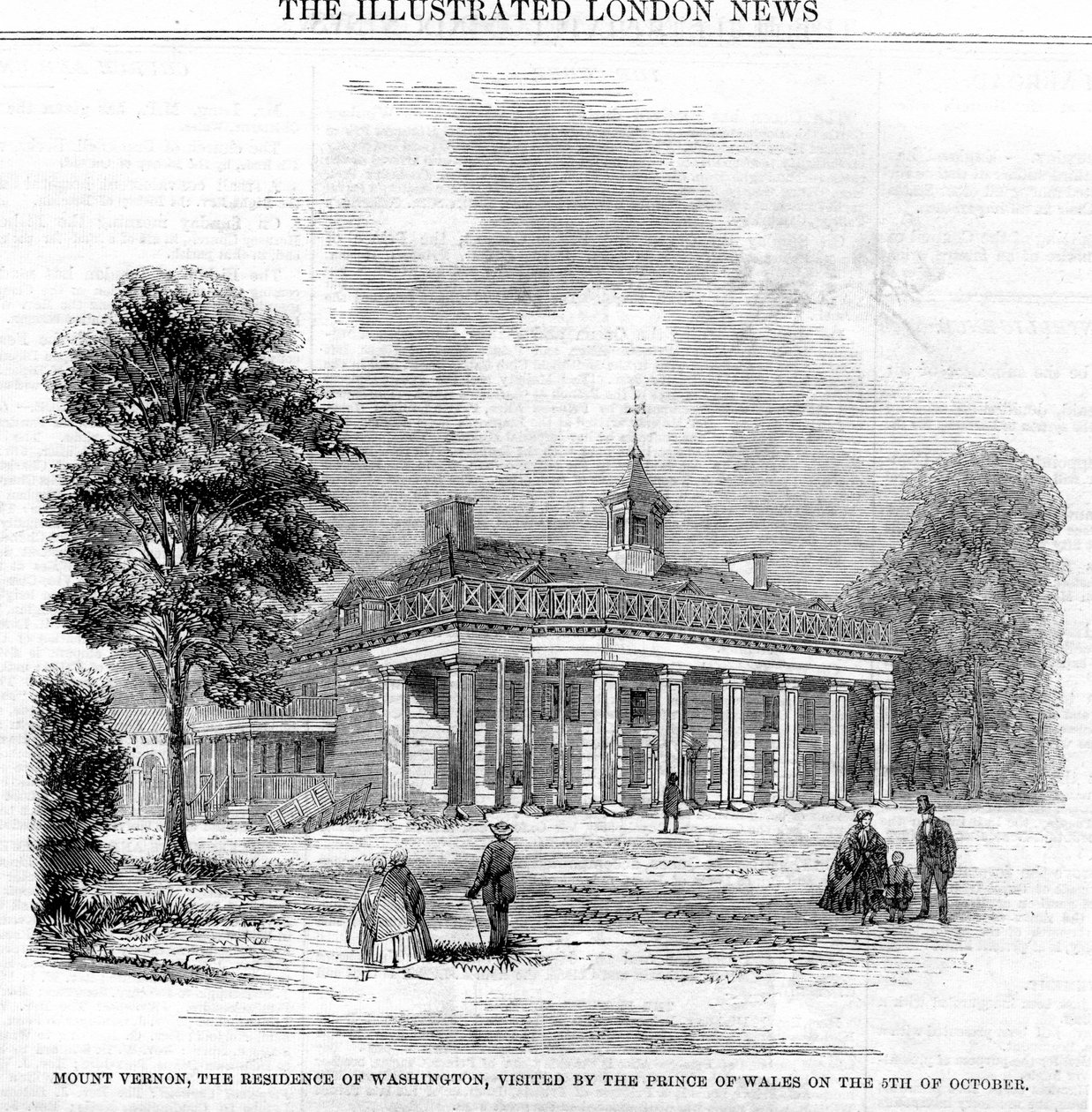 Mount Vernon, the Residence of Washington by Unbekannt