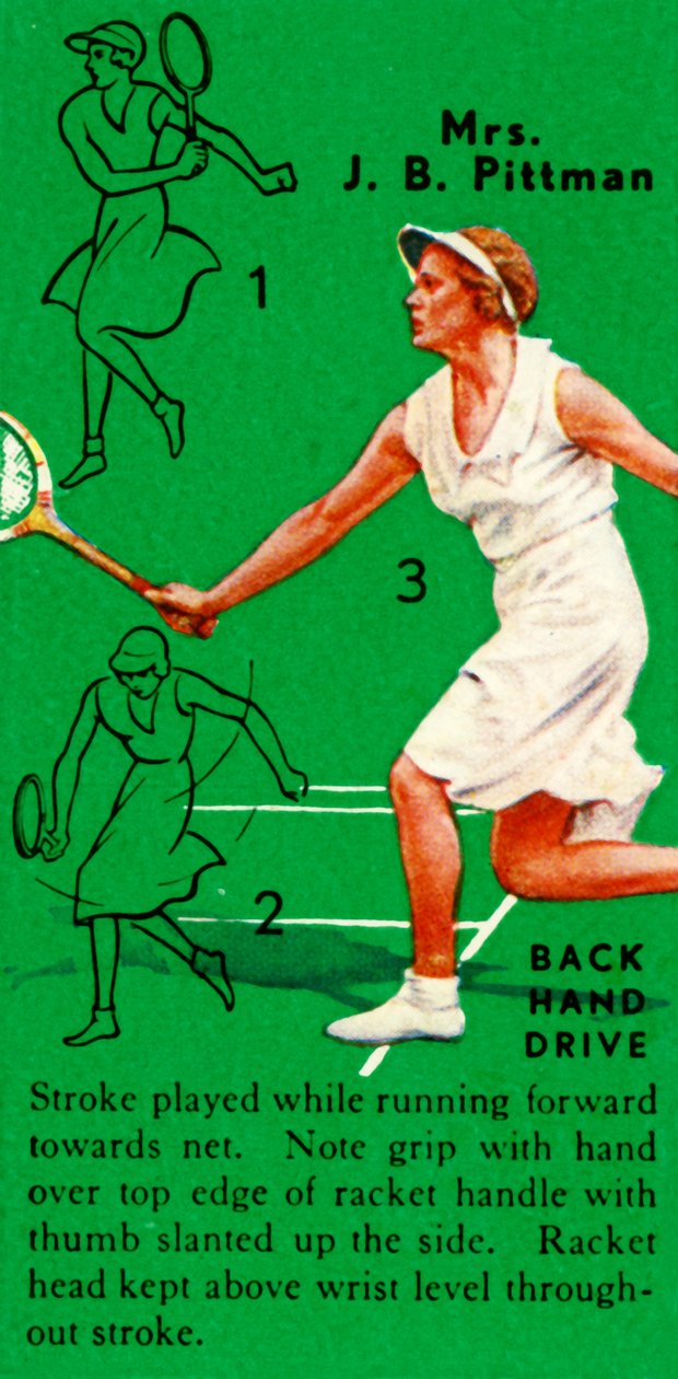 Mrs. J. B. Pittman - Backhand Drive by Unbekannt