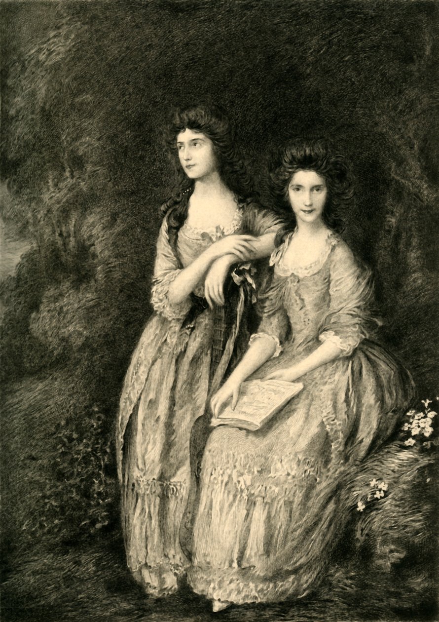 Mrs. Sheridan and Mrs. Tickell, c1772 by Unbekannt