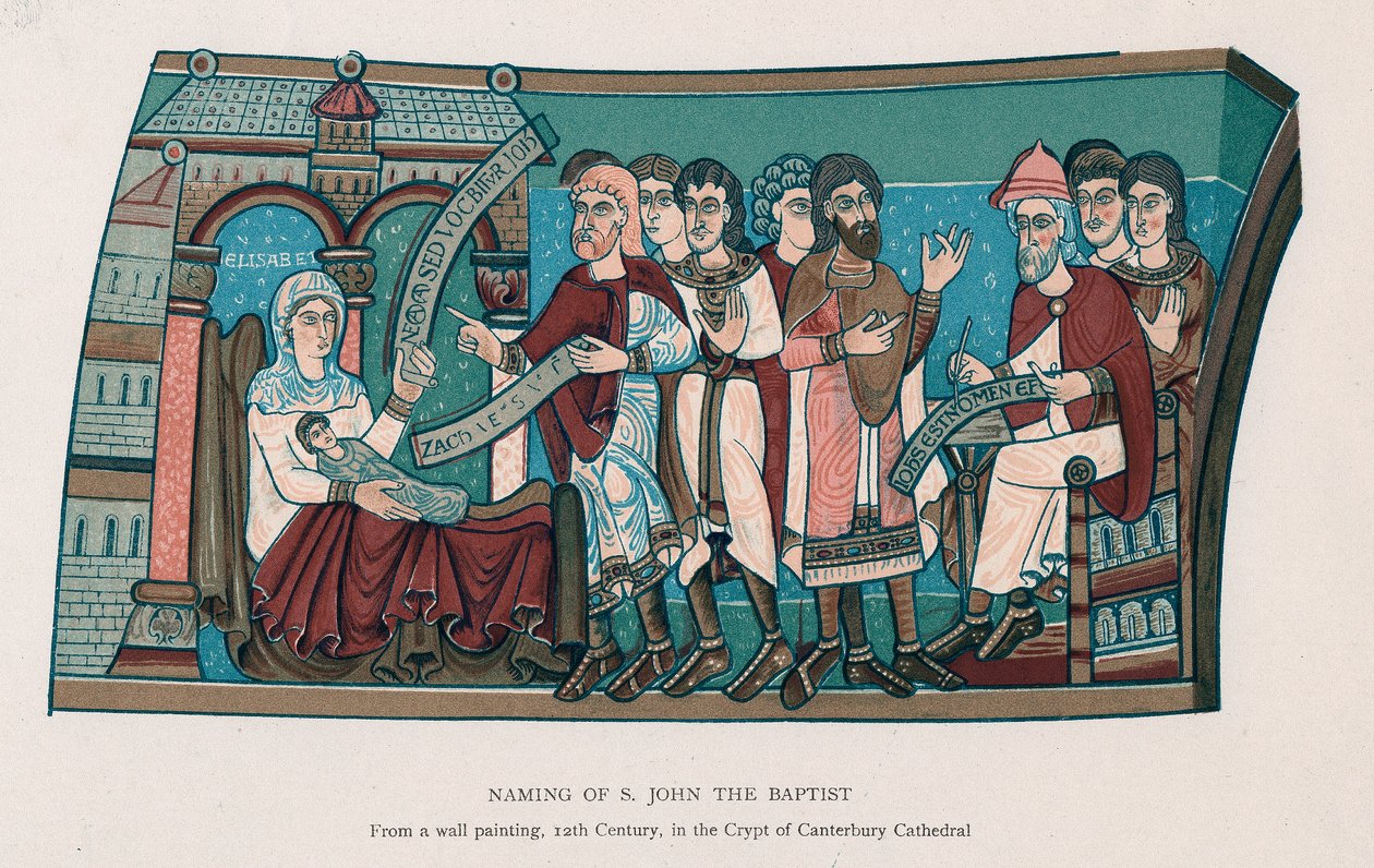 Naming of Saint John the Baptist by Unbekannt
