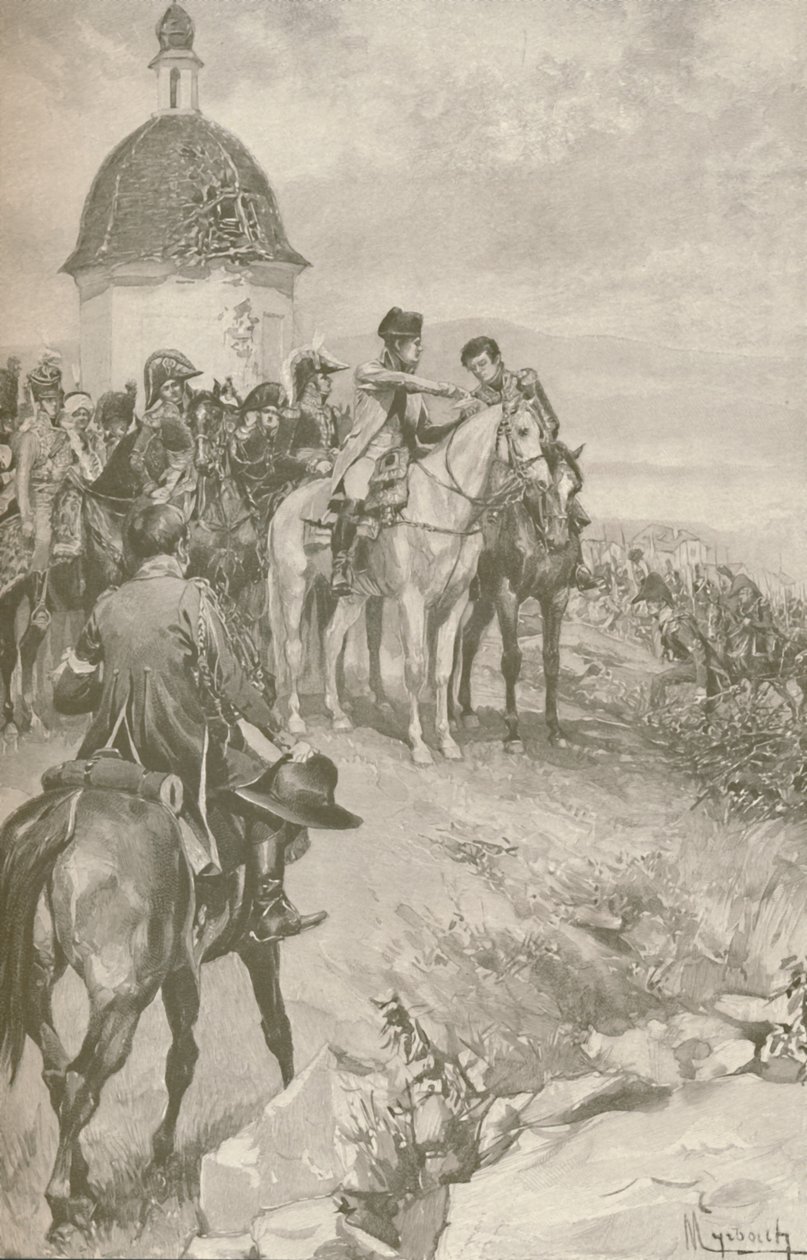 Napoleon and His Staff at Austerlitz, 1896 by Unbekannt