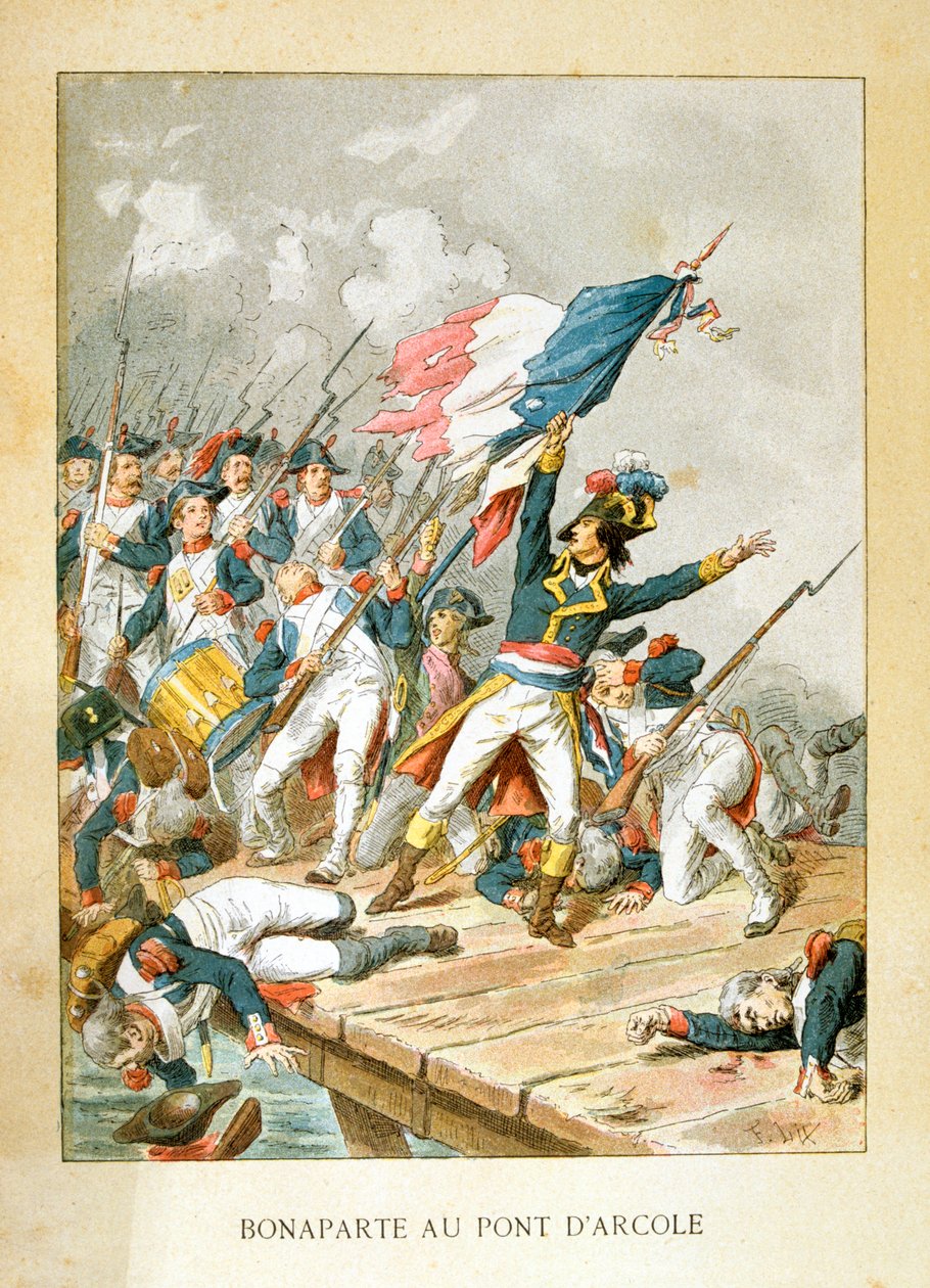 Napoleon at Arcola Bridge, 15 November 1796 by Unbekannt